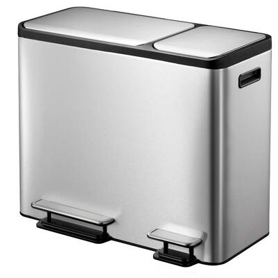 Step Bin 15+15+15L Matt s/s EKO EcoCasa Recycle